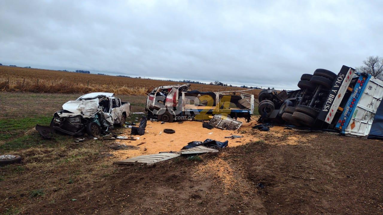 Ruta 90: Grave accidente entre Elortondo y Chapuy