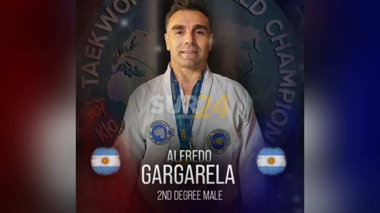 El rufinense Alfredo Gargarela campeón del mundo de taekwondo