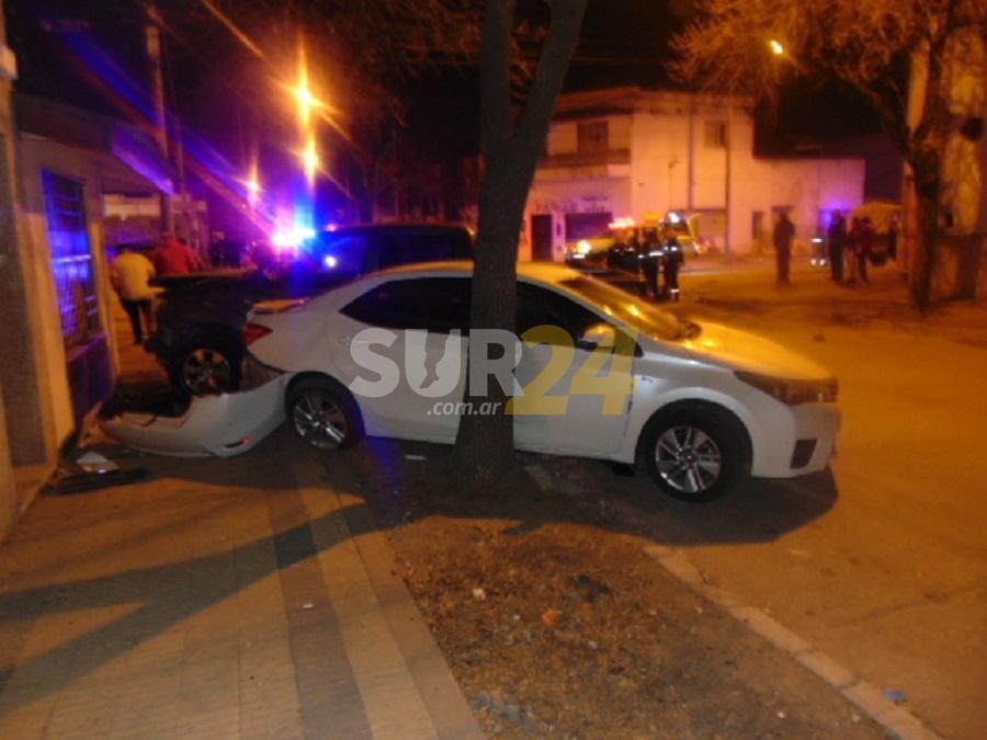 Espectacular accidente en Iturraspe y Junín: tres vehículos involucrados