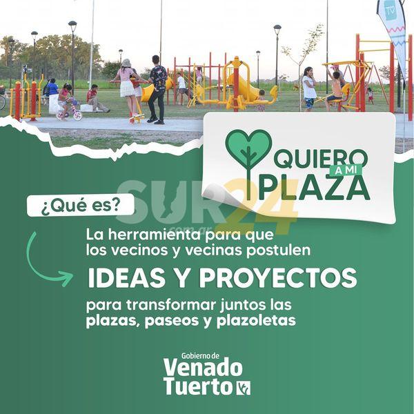 Venado Tuerto: los vecinos podrán intervenir con sus proyectos en plazas y paseos de la ciudad 