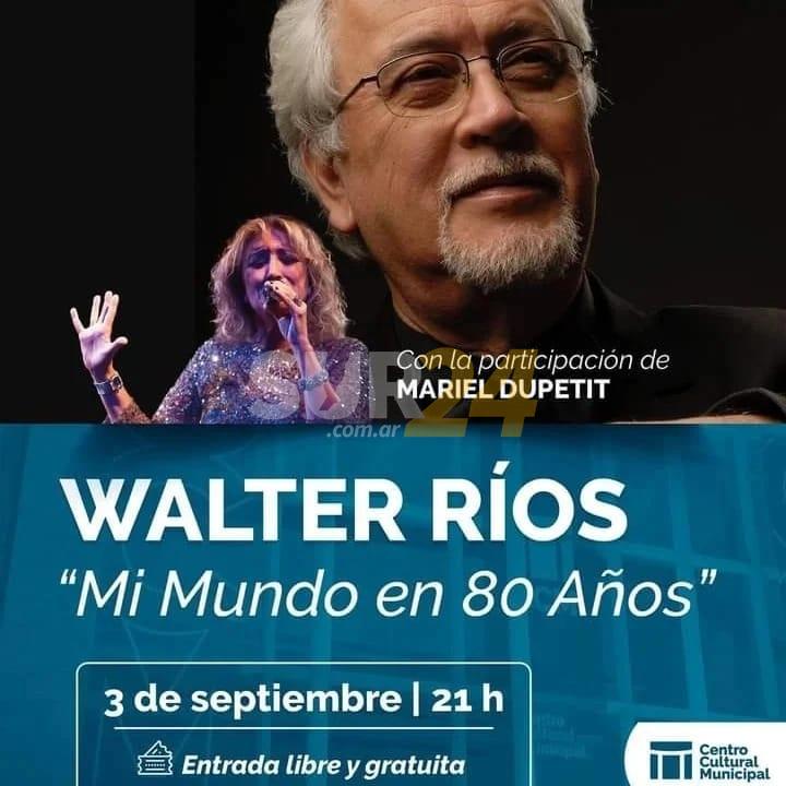 Últimas entradas para el espectáculo de Walter Ríos en el Centro Cultural 