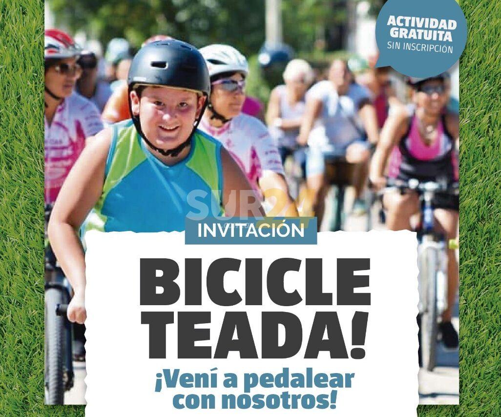 Bicicleteada para las infancias organizada por el Gobierno de Venado Tuerto