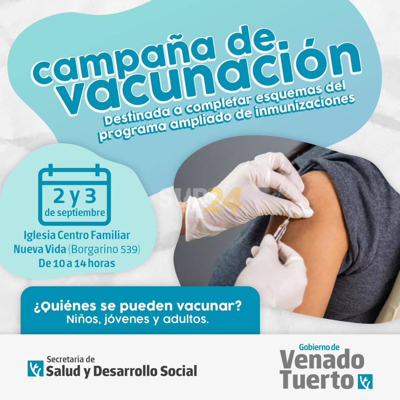 Campaña de vacunación municipal en el barrio Tiro Federal