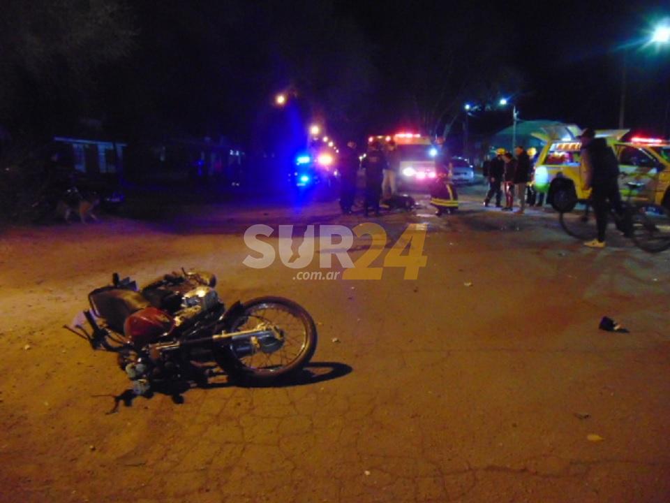 Venado Tuerto: choque de motos, con los dos conductores heridos