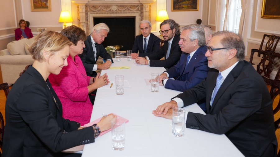 El Presidente calificó de “constructiva” la reunión con la titular del FMI
