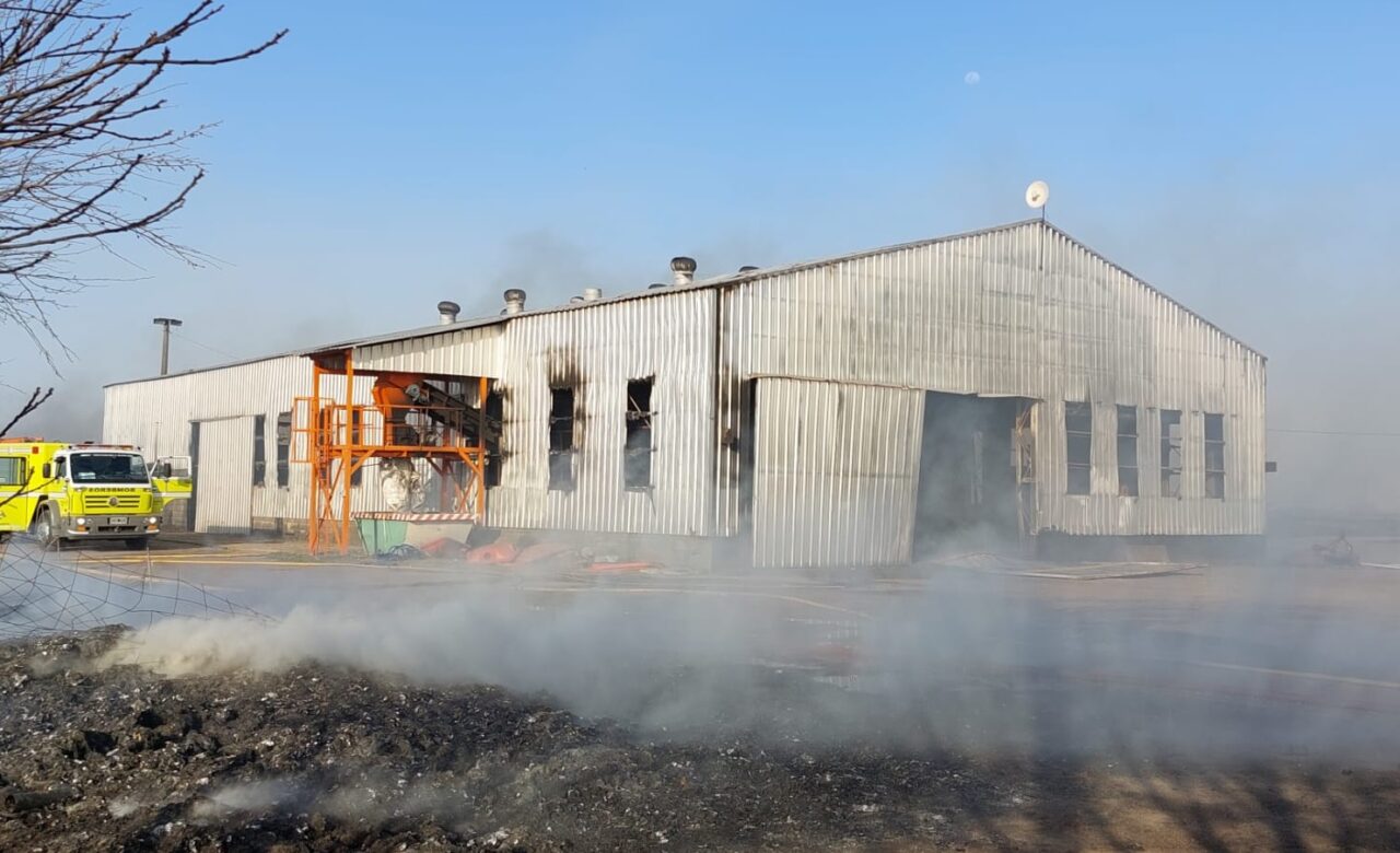 Pérdidas totales por grave incendio en la Planta de Tratamiento de Residuos venadense