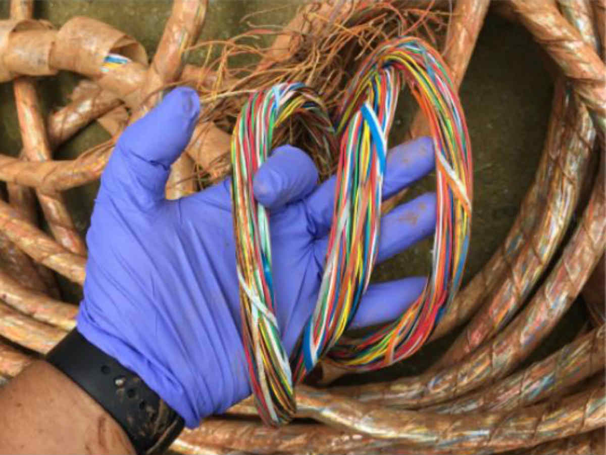 Imputaron a un hombre por el robo de 30 metros de cable de cobre en Rufino