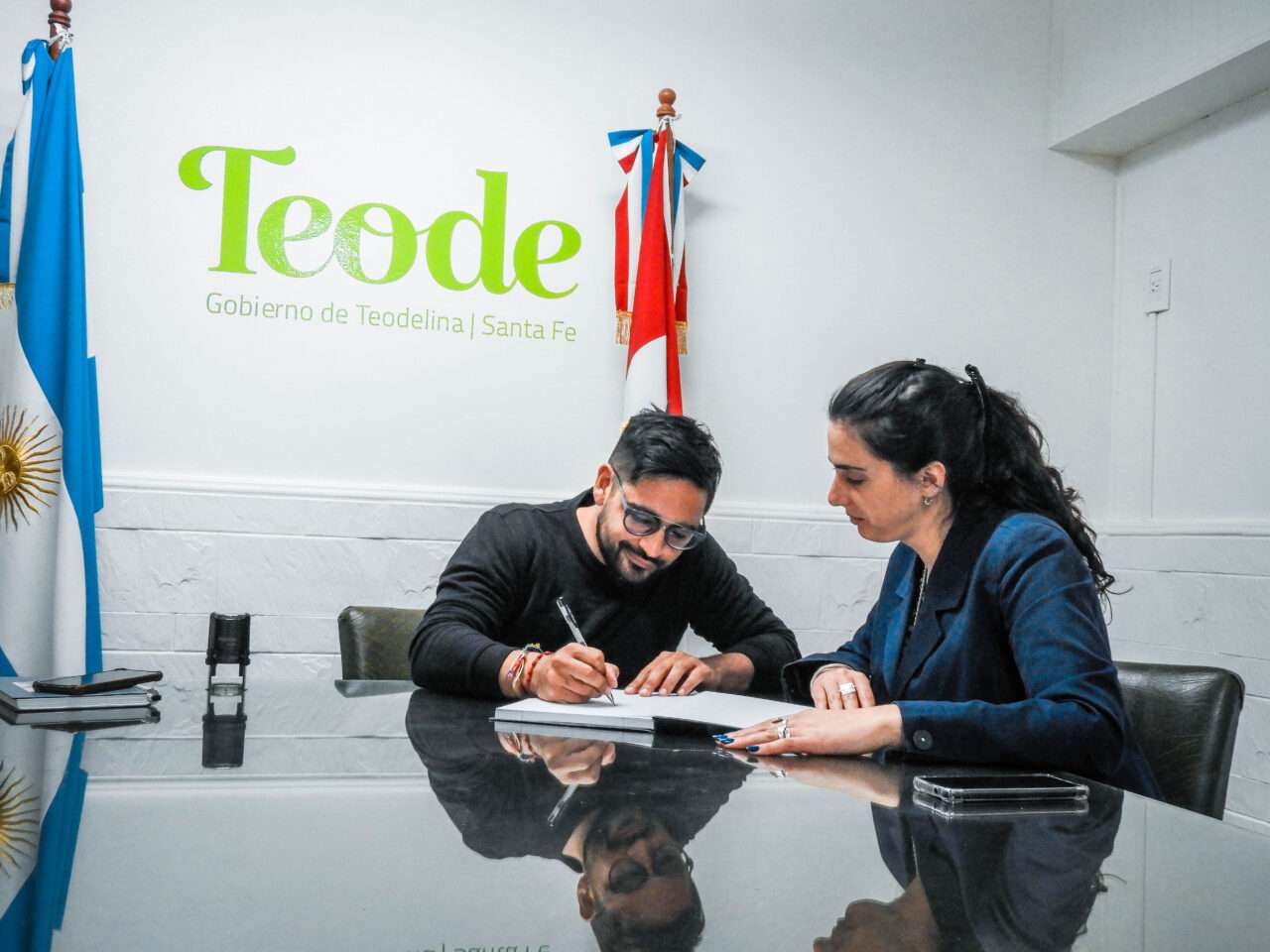 Teodelina: firma de convenio con la Inspección General de Personas Jurídicas 