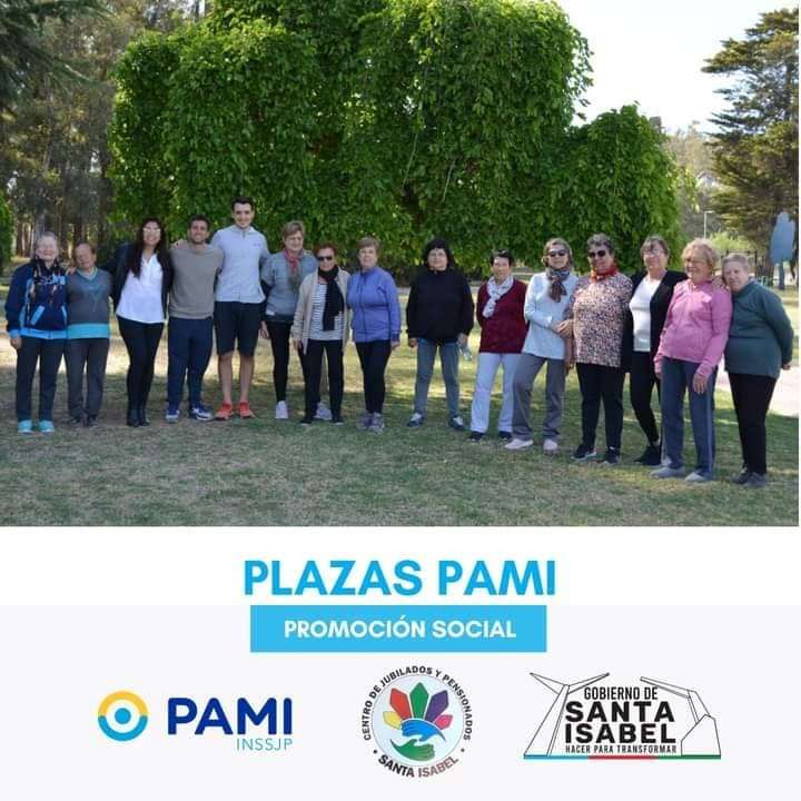 Arrancó el Programa Plaza PAMI en Santa Isabel