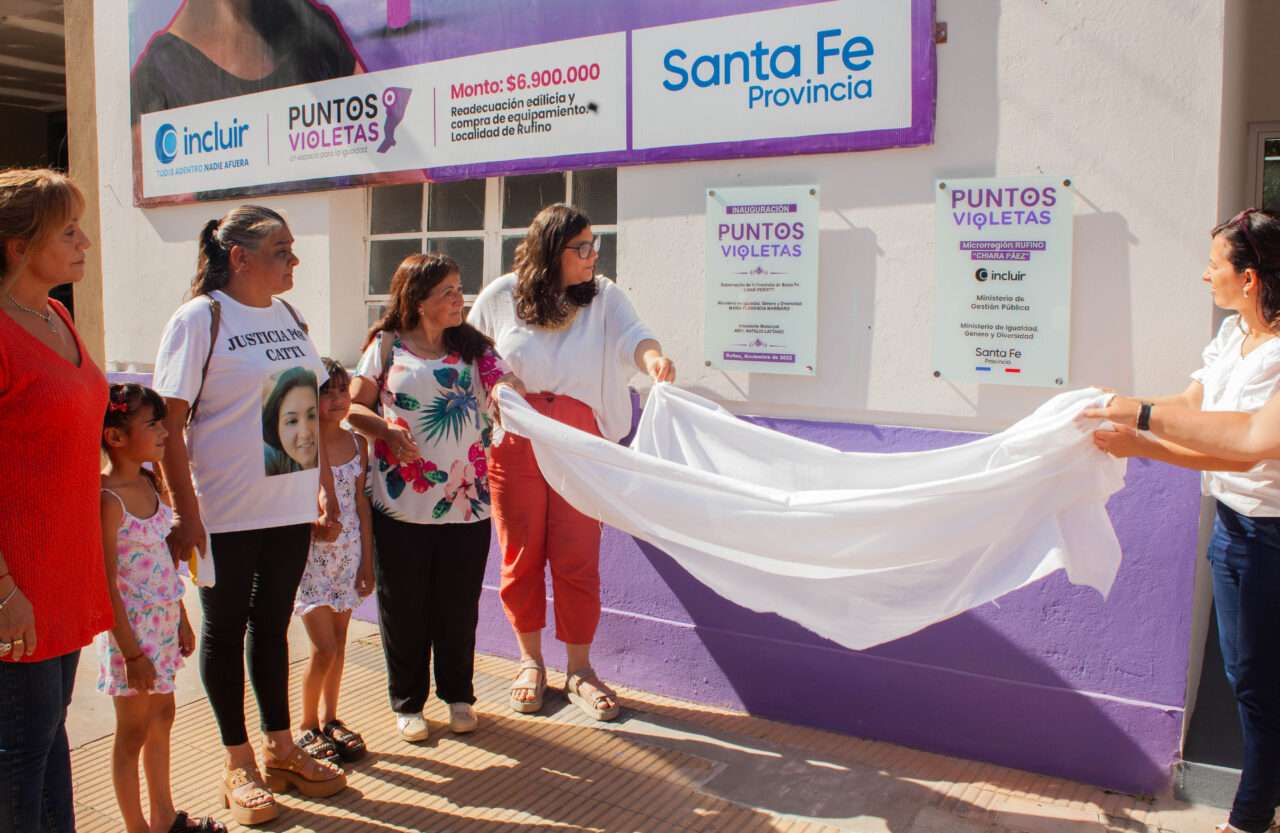 Punto Violeta: la provincia inauguró el espacio “Chiara Páez” en Rufino