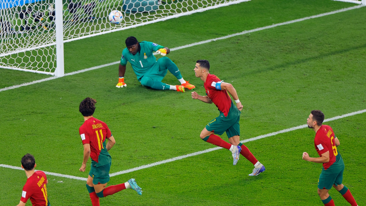 Portugal celebró en su debut ante Ghana