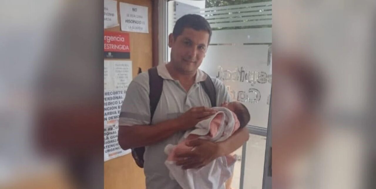Casilda: un inspector de tránsito le salvó la vida a una beba de 20 días