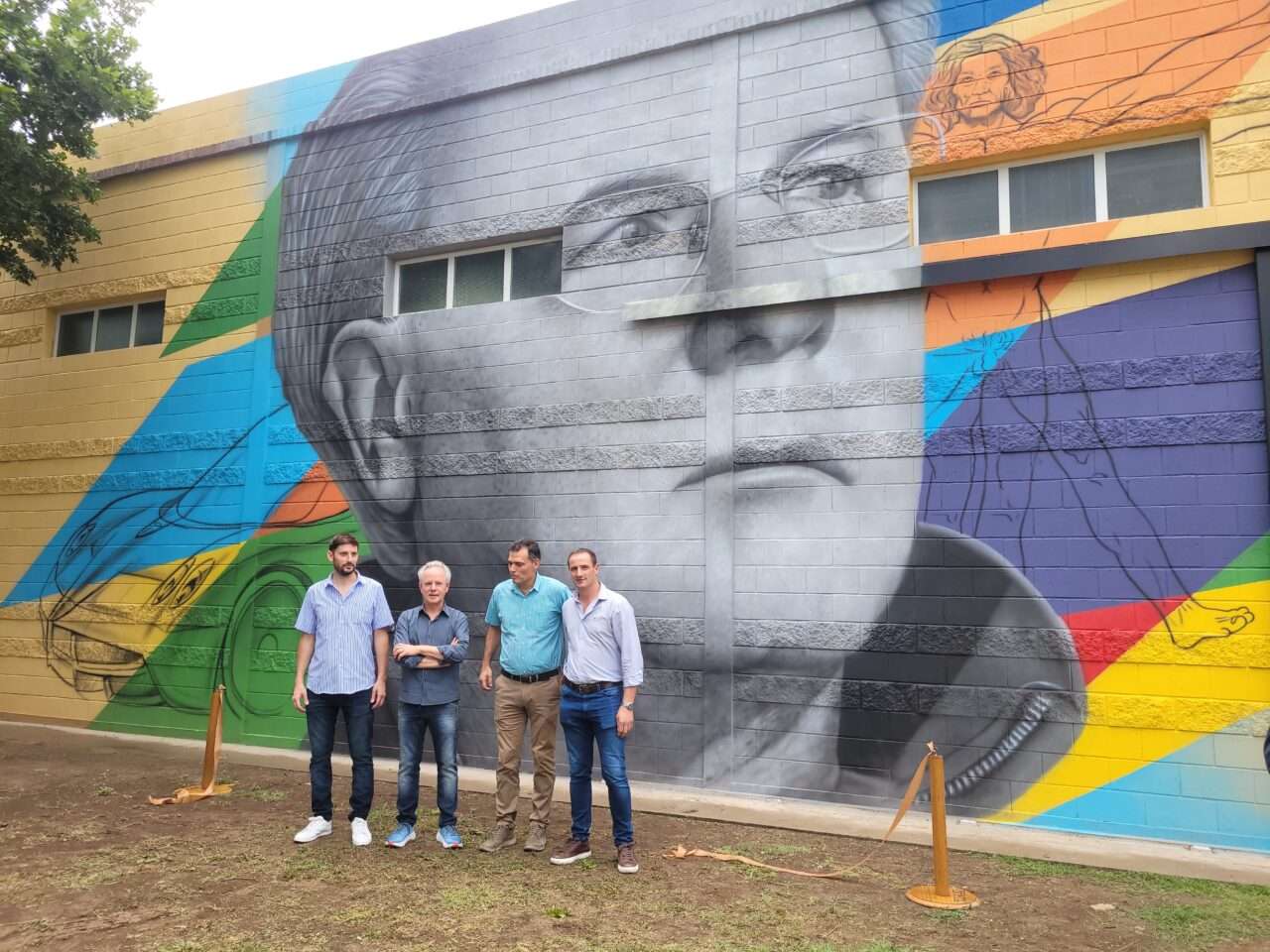 Casilda: descubrieron un mural en homenaje a Horacio Pagani
