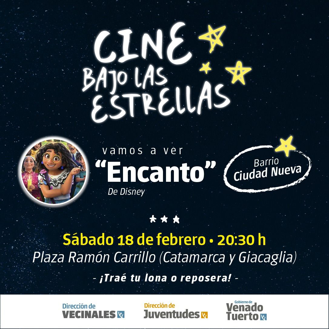 El “Cine bajo las estrellas” llega este sábado al barrio Ciudad Nueva
