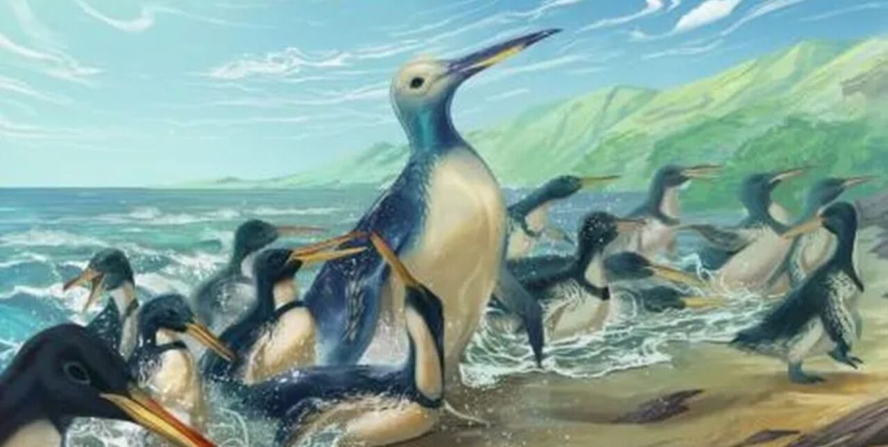 Hallaron el fósil de un pingüino gigante, el más grande en la historia