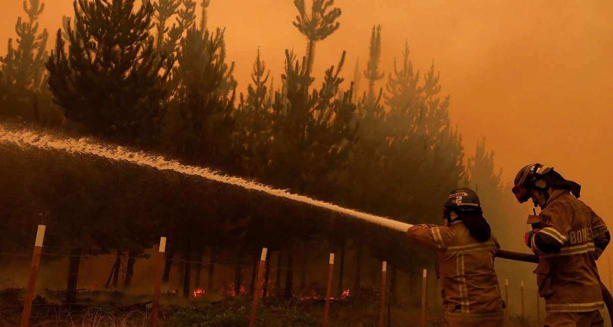 Argentina envió ayuda para combatir los voraces incendios en Chile que ya se cobraron 23 vidas