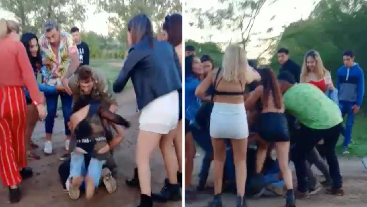 Video: brutal pelea de mujeres en Melincué 