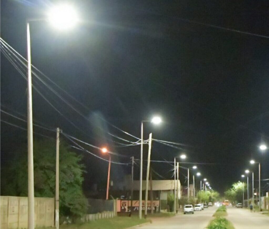 Este miércoles se inaugura el nuevo sistema de luces led de avenida Laprida