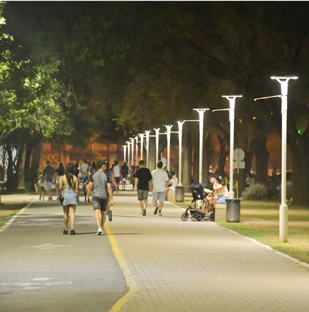 Venado Tuerto: inauguran la etapa final de la nueva iluminación del Parque Municipal 