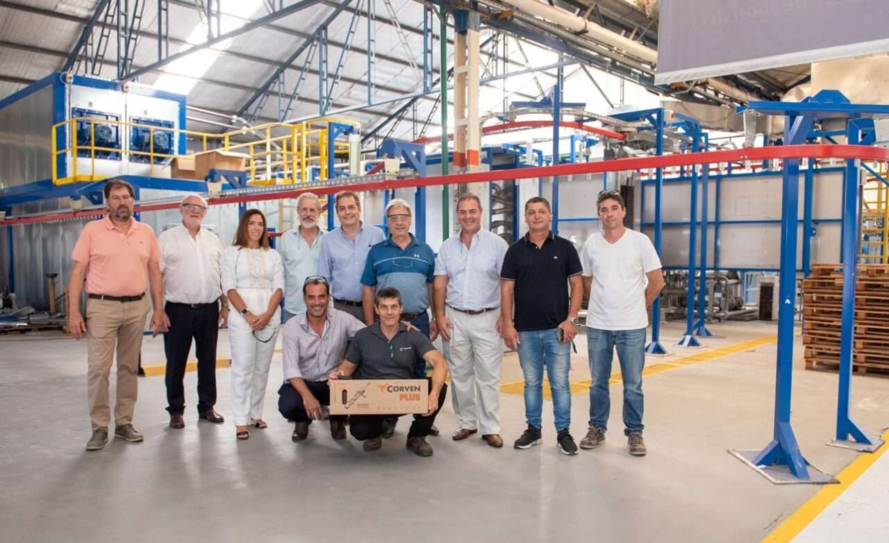El líder de la UOM nacional visitó las plantas de Corven en compañía de Iraola y Chiarella