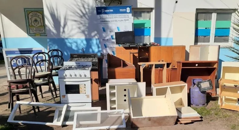 Villa Cañás: la policía recuperó muebles robados