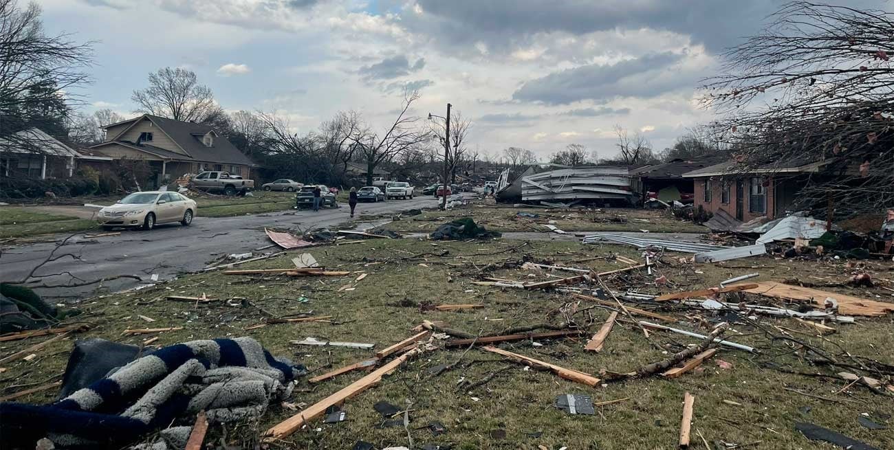 Estados Unidos: 6 muertos tras un tornado y fuertes tormentas