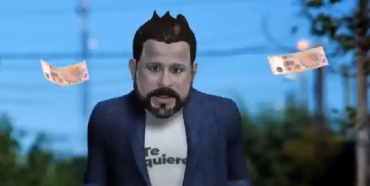 Martín Tetaz presentó una particular animación de campaña contra el peronismo