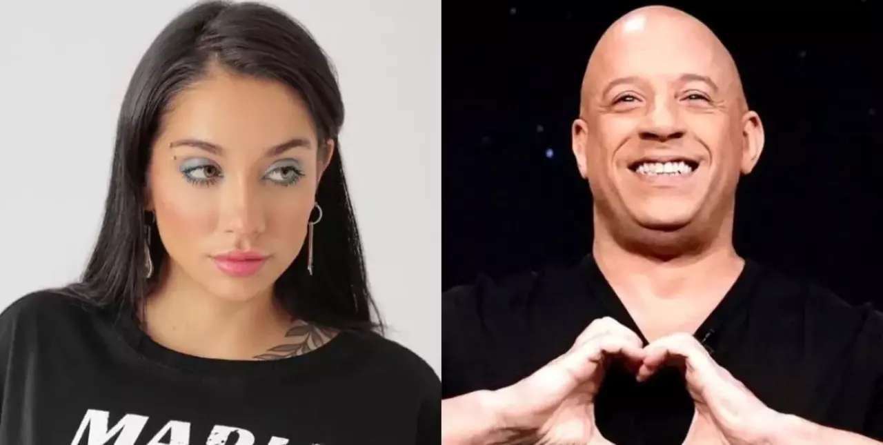 Vin Diesel publicó una foto con María Becerra que revolucionó las redes