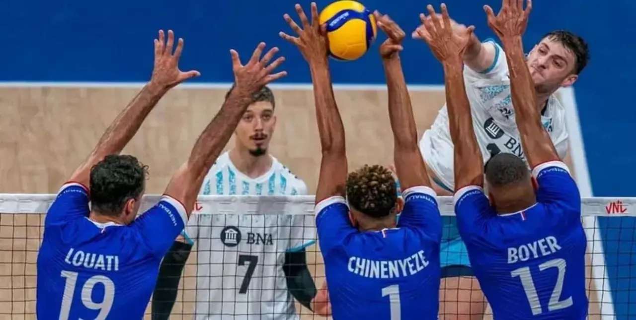 Vóleibol: Argentina venció a Francia, el último campeón olímpico