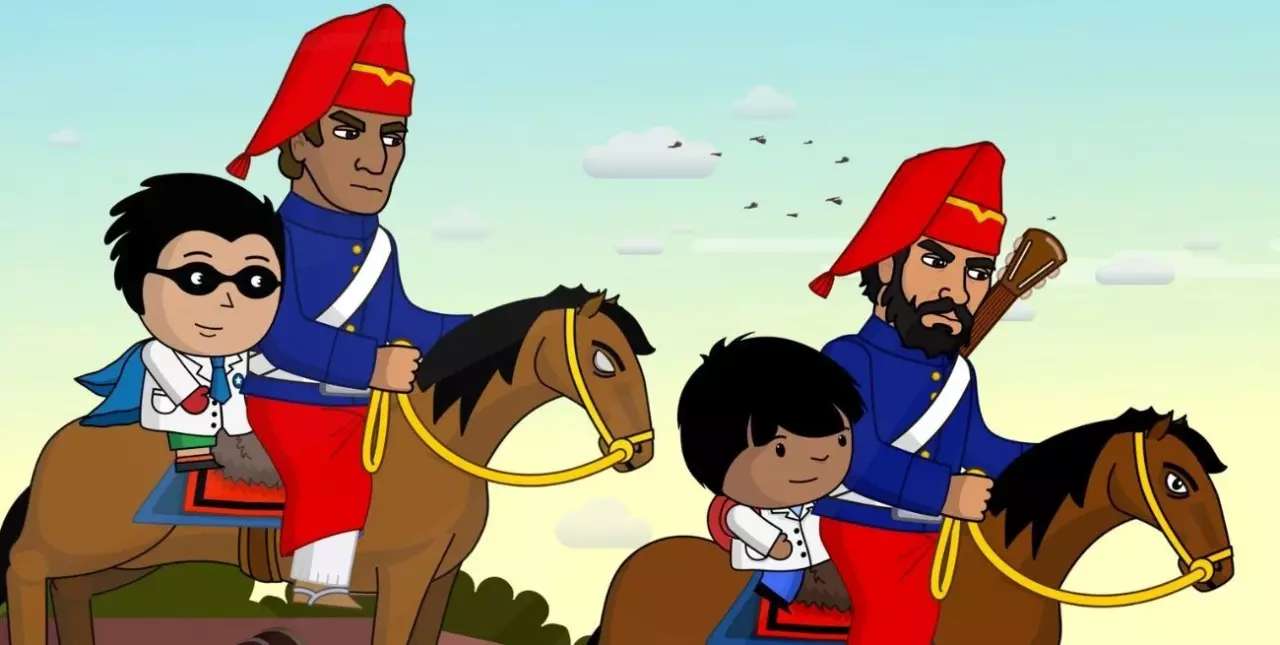Estrenan una serie animada de Zamba que recorre acontecimientos de la historia argentina