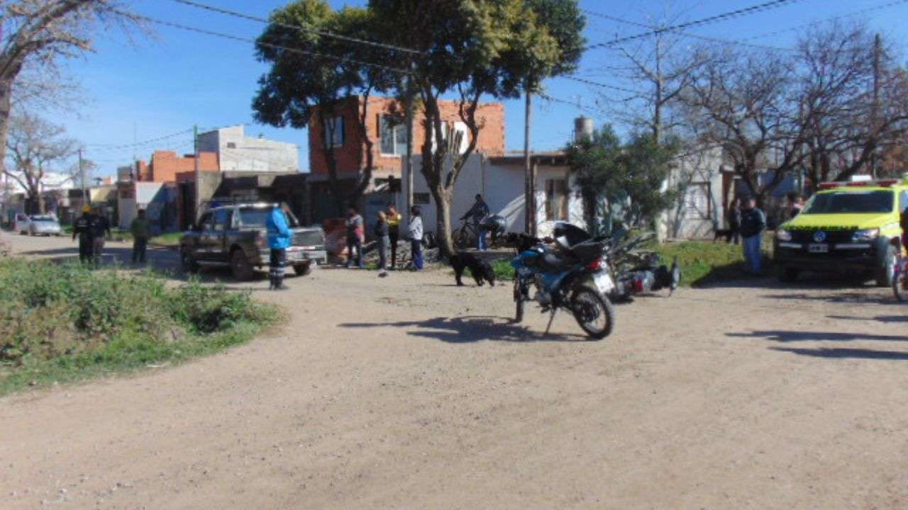 Accidente en Venado Tuerto: un motociclista terminó hospitalizado 