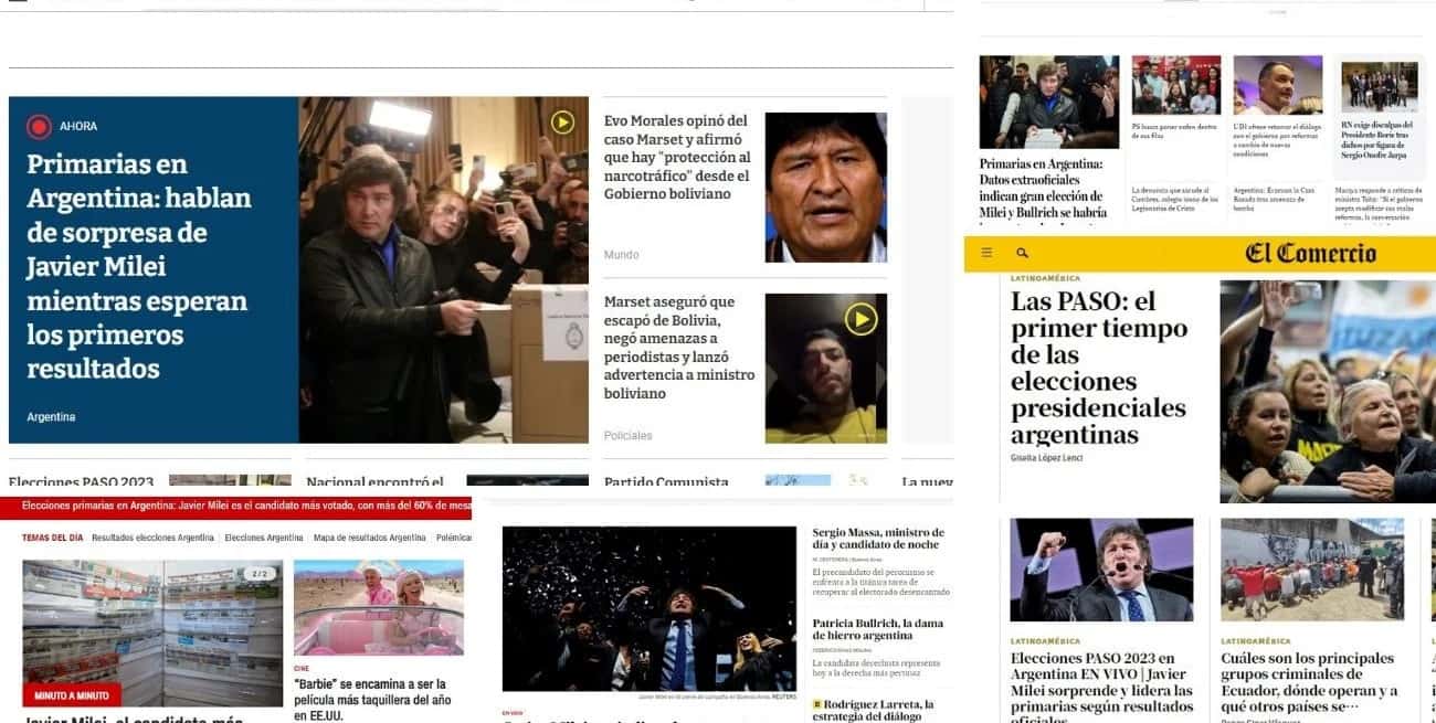 Para la prensa extranjera, los resultados de las PASO argentinas fueron una "sorpresa"