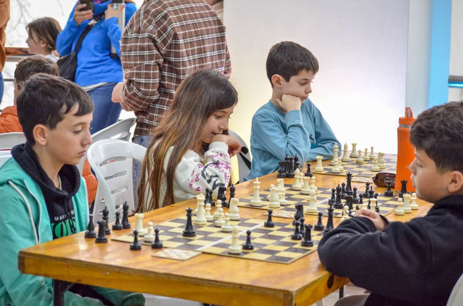 Los pequeños ajedrecistas de hasta 12 años volvieron a mostrar sus habilidades. Foto: MVT