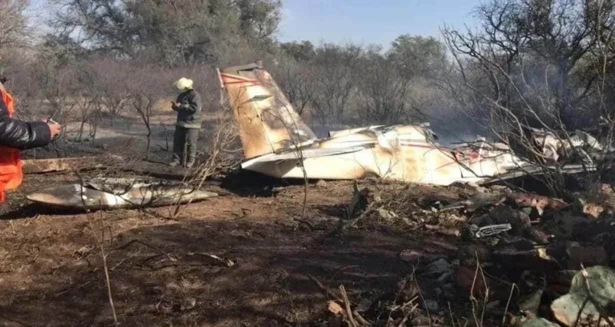 Murió el copiloto de la avioneta que se estrelló en San Luis: no quedaron sobrevivientes