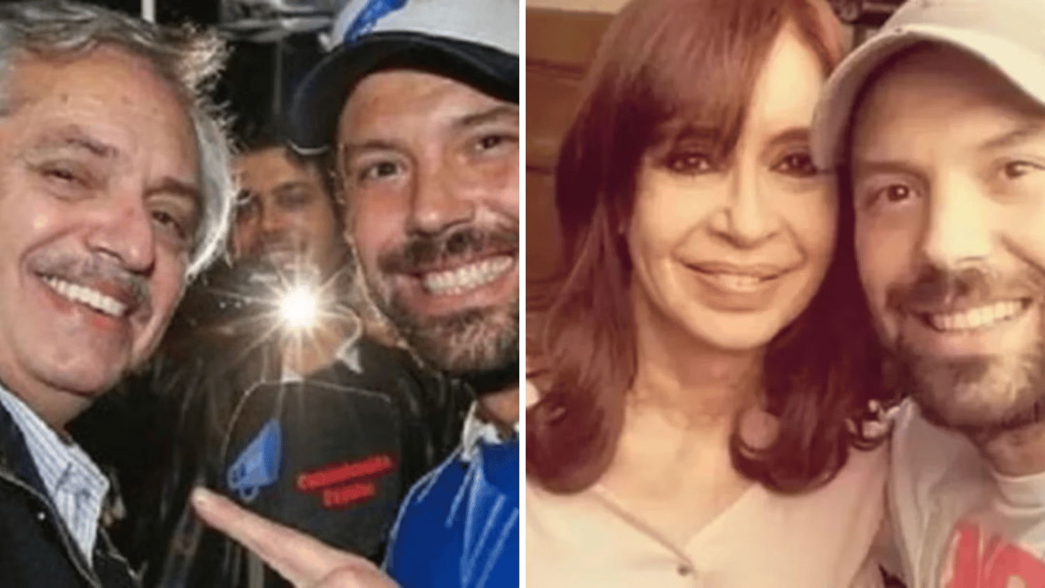 Las fotos que muestra en su Instagram junto a la vicepresidenta Cristina Kirchner y el presidente Alberto Fernández