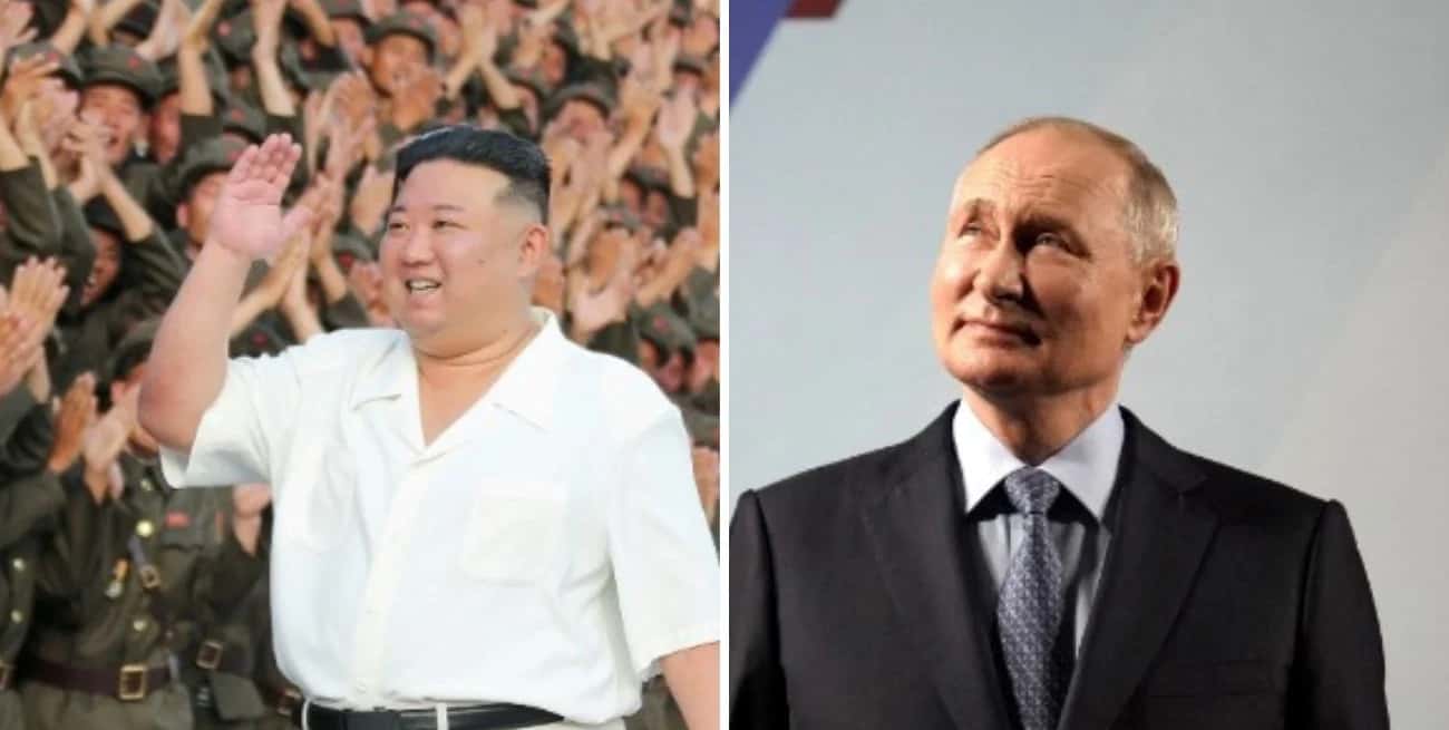 Kim Jong-un y Vladimir Putin. Crédito: Reuters