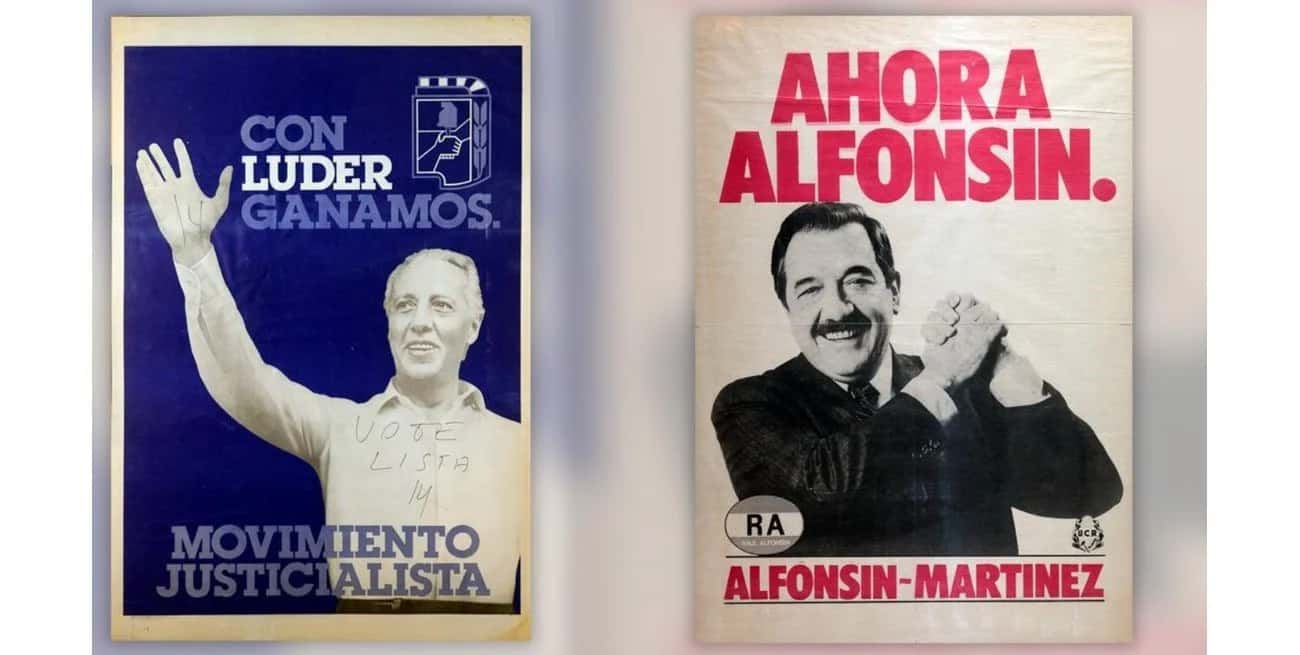 La muestra que reúne los afiches de la campaña electoral del '83