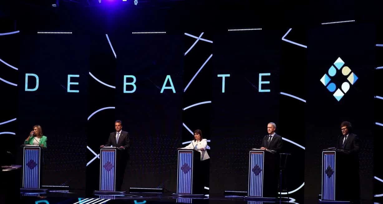 Debate presidencial rumbo a las elecciones generales del 22 de octubre. Créditos: Tomás Cuesta/ Reuters