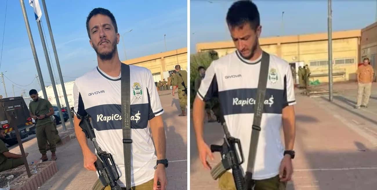 Israel: la historia del argentino que lucha contra Hamás con la camiseta de Gimnasia de La Plata