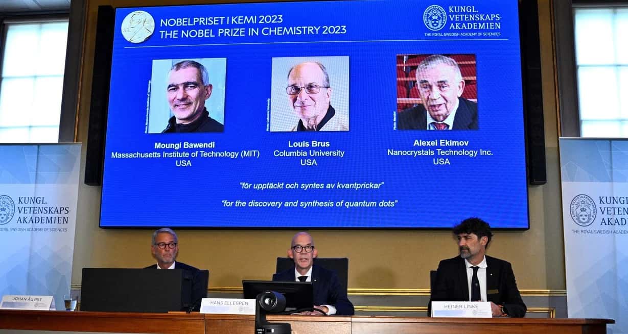 Tres científicos recibieron el Nobel de Química por el descubrimiento de puntos cuántico