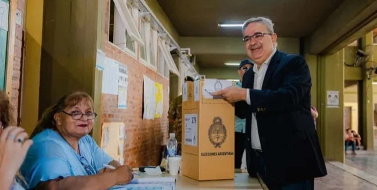 El mandatario provincial de Unión por la Patria (UxP) sacó un 53,89% de los votos con más del 73% de las mesas escrutadas en esa provincia.