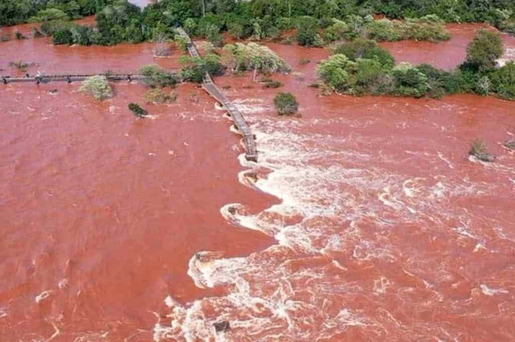 La gran crecida del río Iguazú afectará al Paraná