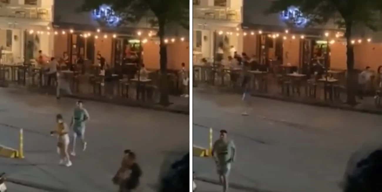 Video: un hombre alcoholizado entró a los tiros a un bar en Salta