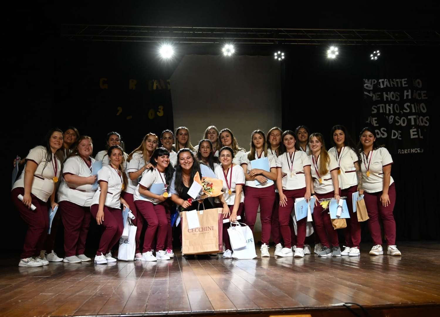 Primera promoción de enfermeras en María Teresa: “un hito” para el pueblo