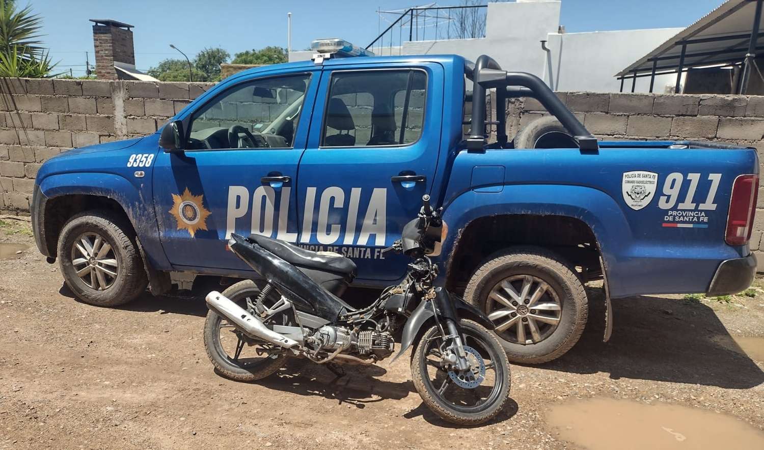 Hallaron en Rufino una moto robada en Laboulaye