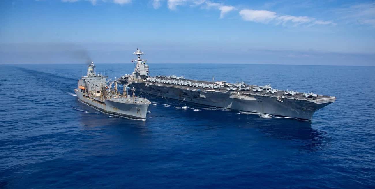 USS Gerald Ford, portaviones más grande del mundo. Crédito: U.S Naval Forces Central Command / Reuters