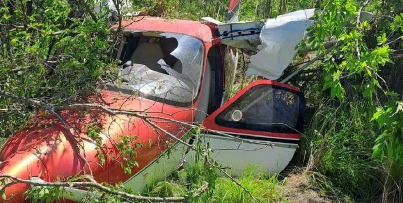 Cayó una avioneta en Córdoba y sus ocupantes sobrevivieron de milagro
