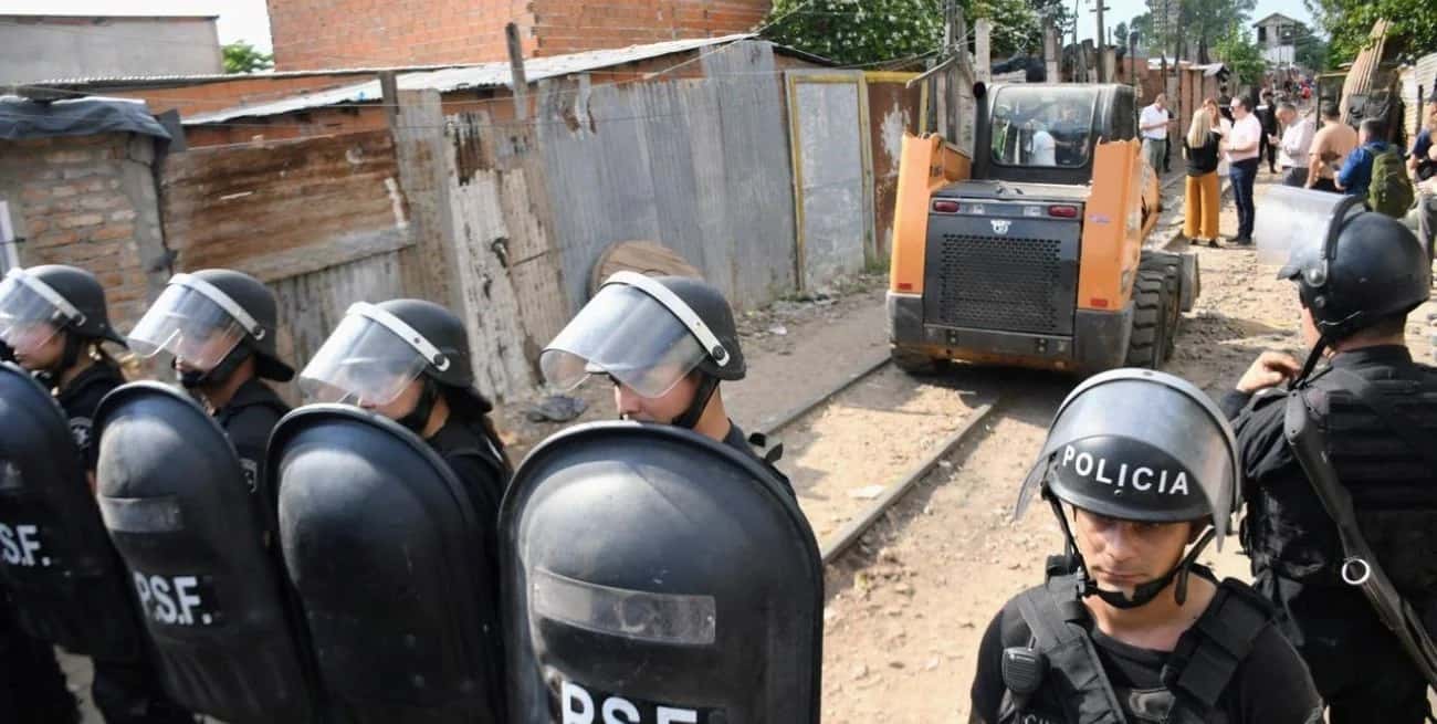 Derribaron en Rosario el primer "búnker de drogas" por la nueva Ley de Microtráfico