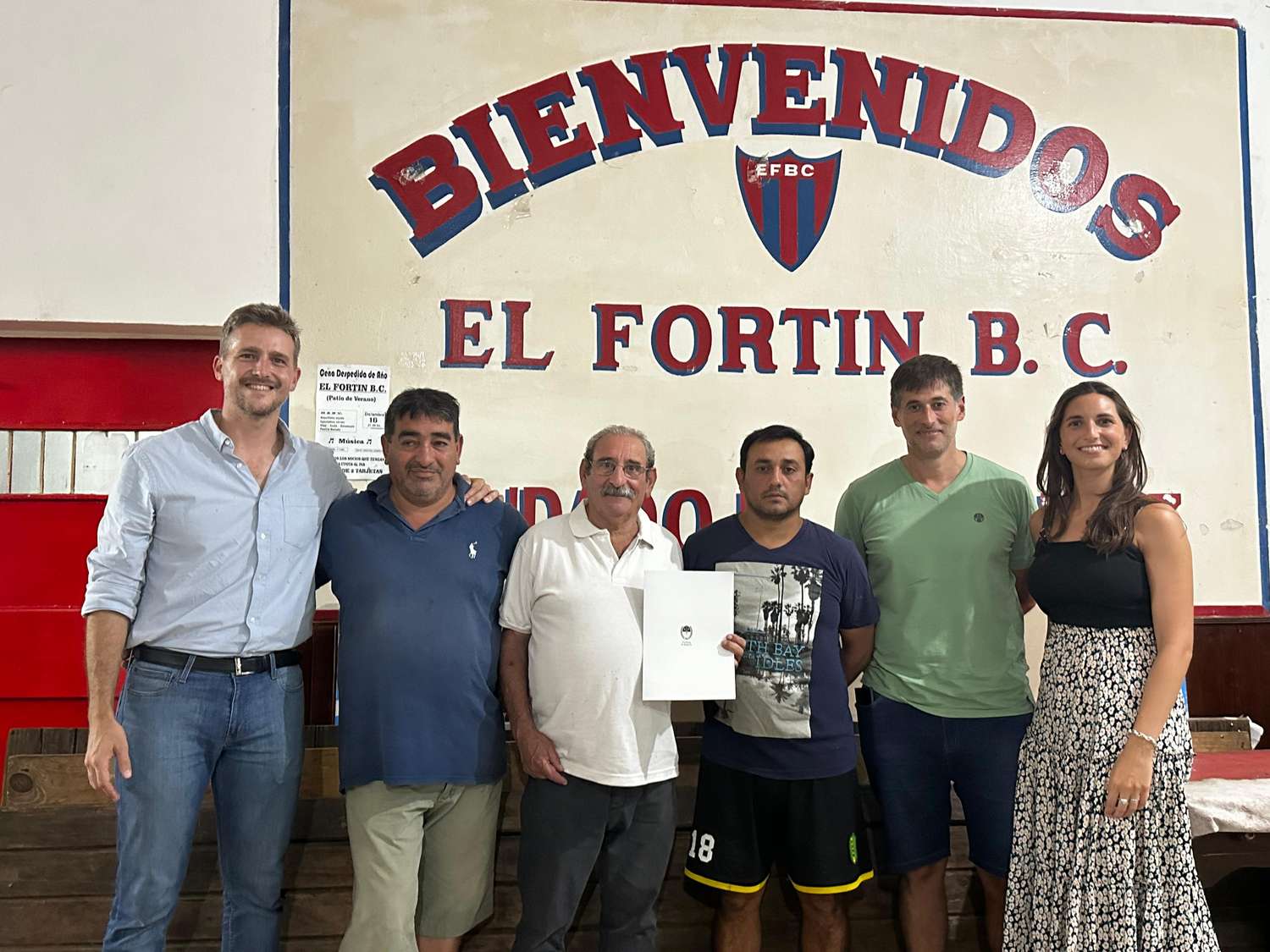 Entrega de personería jurídica al Club de bochas El Fortín