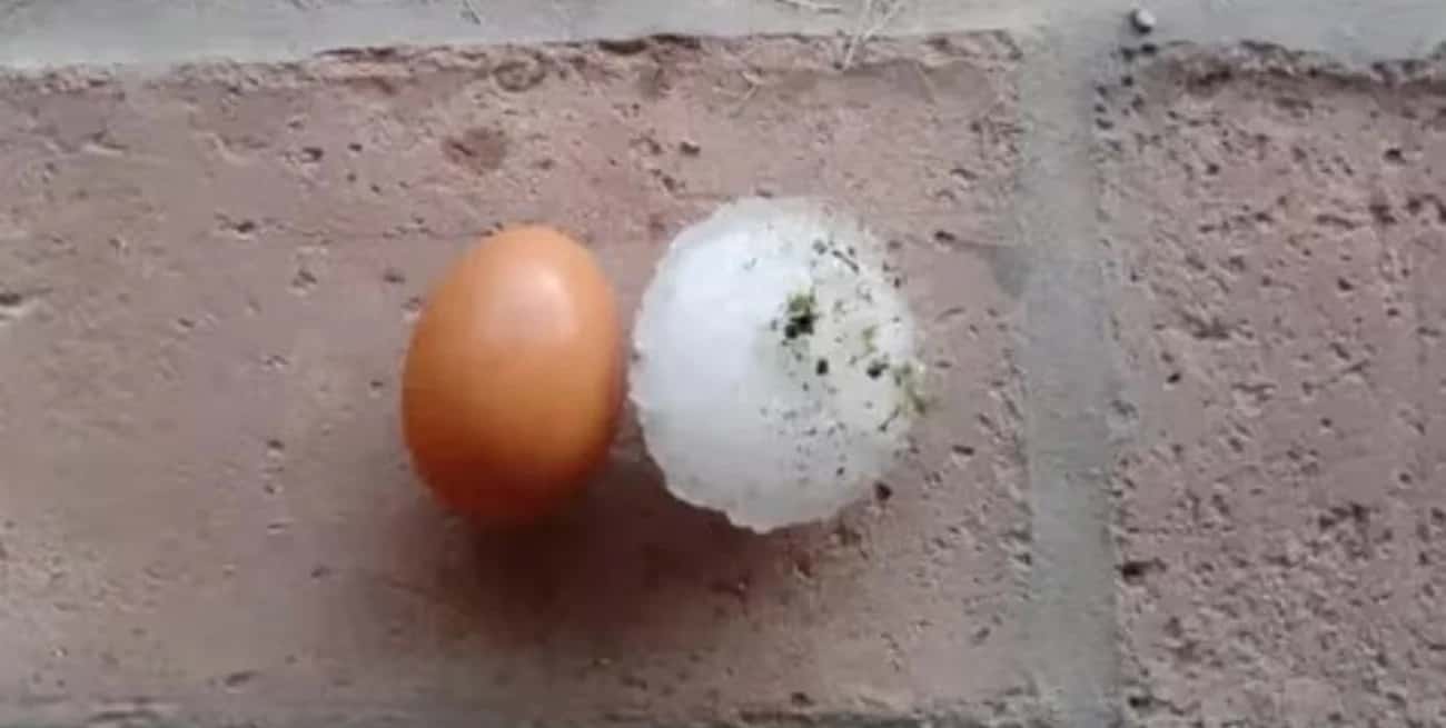 Video: cayó granizo "del tamaño de huevos" en San Rafael